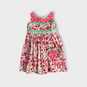 Jelly The Pug Heart Pattern Dress